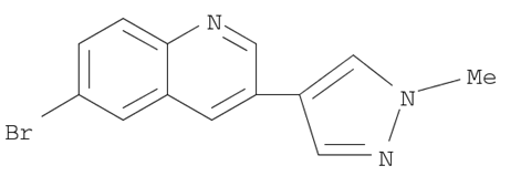 Quinoline, 6-bromo-3-(1-methyl-1H-pyrazol-4-yl)-